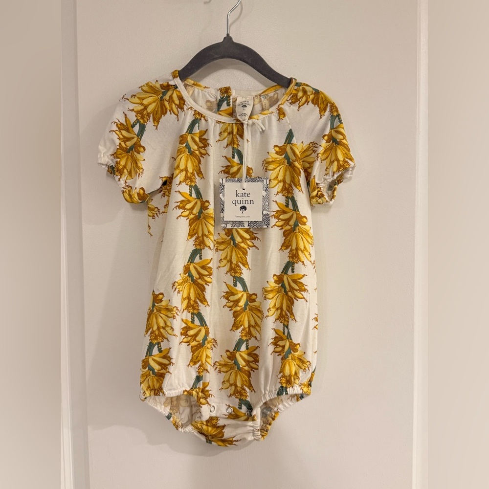 Kate Quinn Bamboo Bubble Romper | Size 2T | NWT Banana
